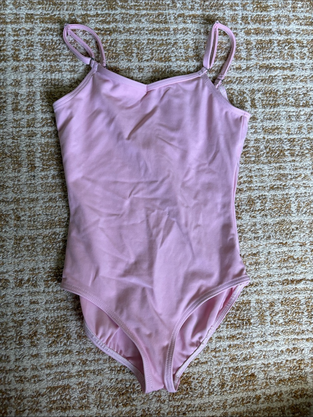 Capezio Light Pink Girls' Dance Leotard with Double Straps | Size L